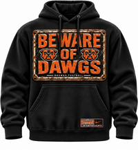 BEWARE OF DAWGS RUSTIC HOODIE
