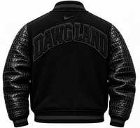 THE LEGENDARY "WOOLYGATER" BLACK OUT  VARSITY JACKET